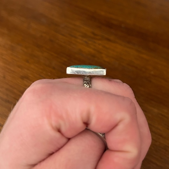 sterling silver turquoise ring - Picture 2 of 3